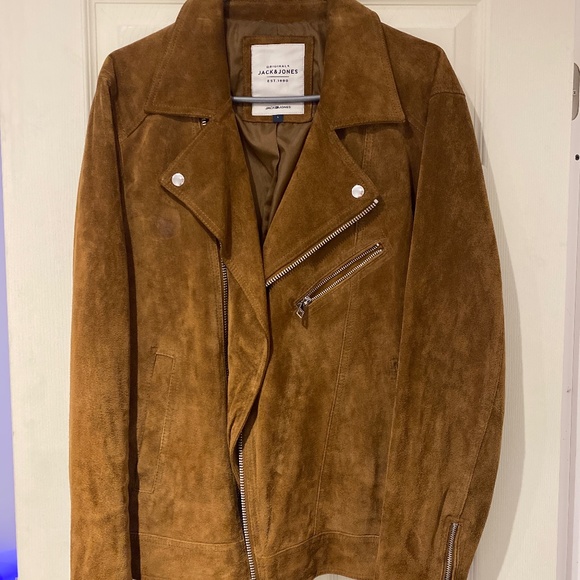 cognac suede jacket - Picture 1 of 2